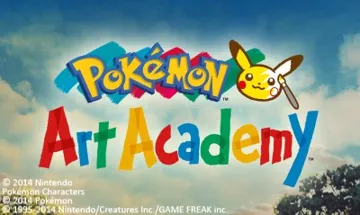 Pokemon Art Academy (Europe) (En,Fr,De,Es,It) screen shot title